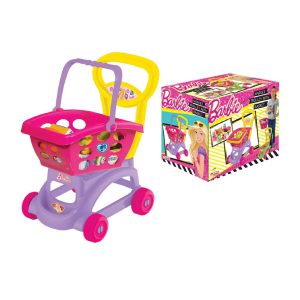 Barbie kolica+ korpa za kupovinu+namirnice-
