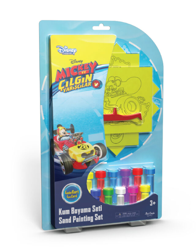 Kreativni set pesak Micky and crazy racers